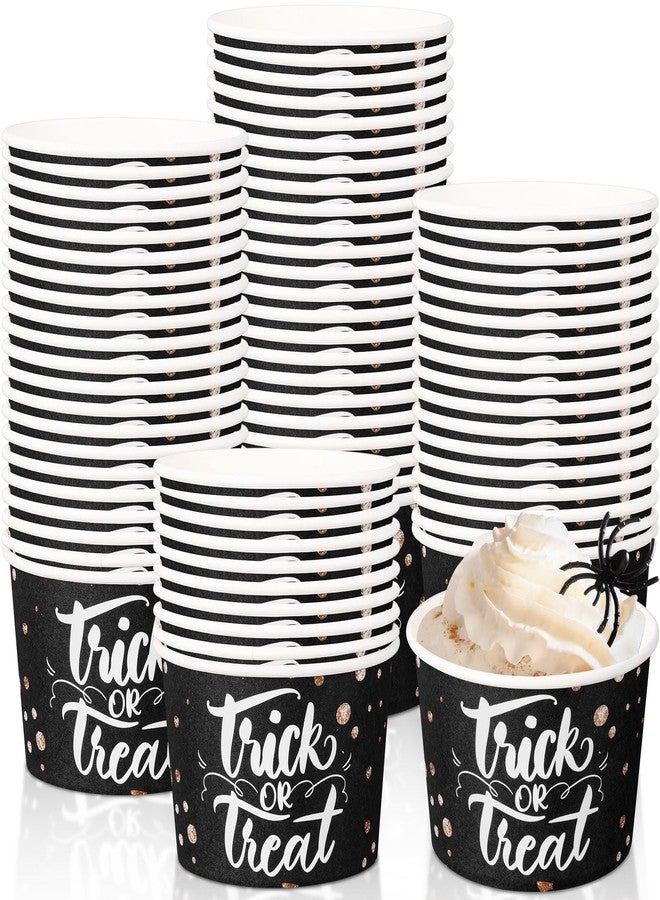 Potchen 50 Pack 9 oz Halloween Disposable Paper Cups Trick or Treat Disposable Soup Bowls Paper Snack Cups Halloween Party Supplies for Dessert Hot or Cold Food - Image 1